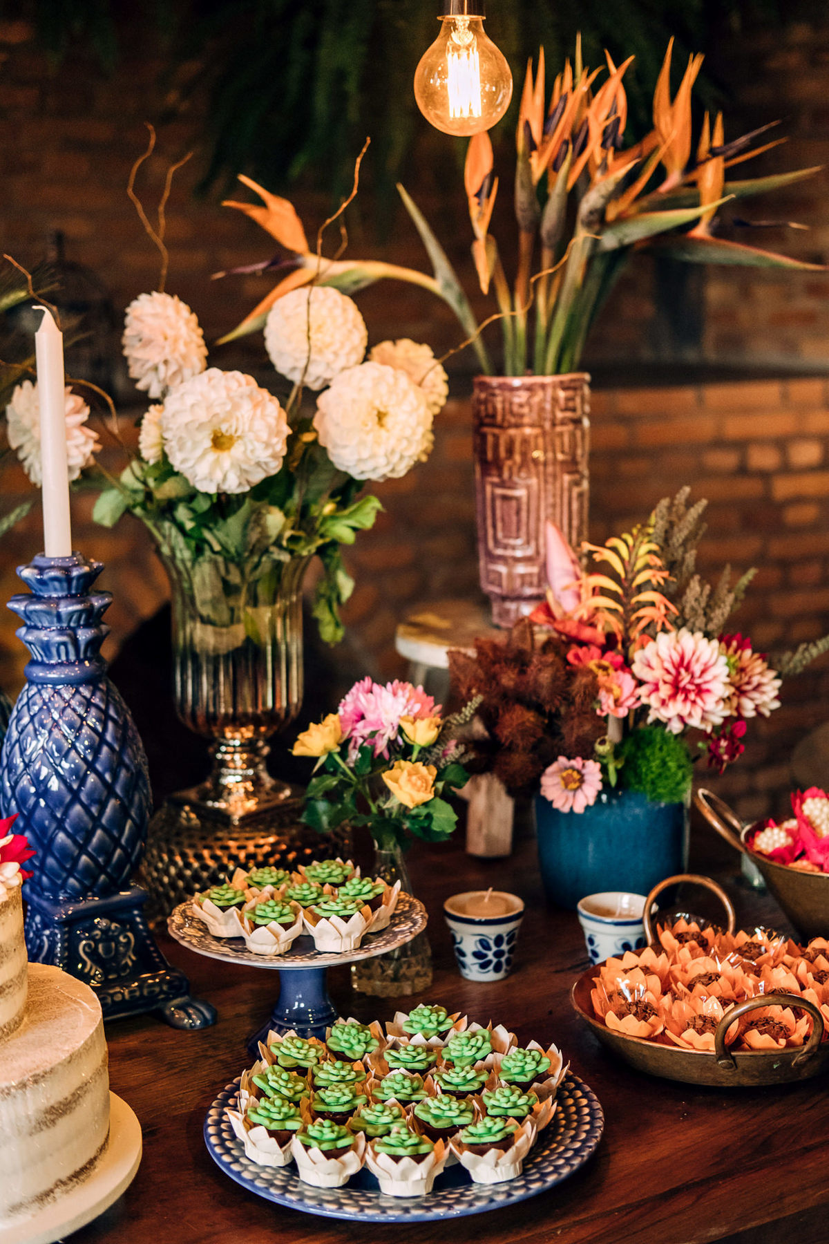 Decoração Boho para casamento de dia - Mini wedding Buffet Requinte - Fotografo Anderson Barboza - Taubaté-SP
