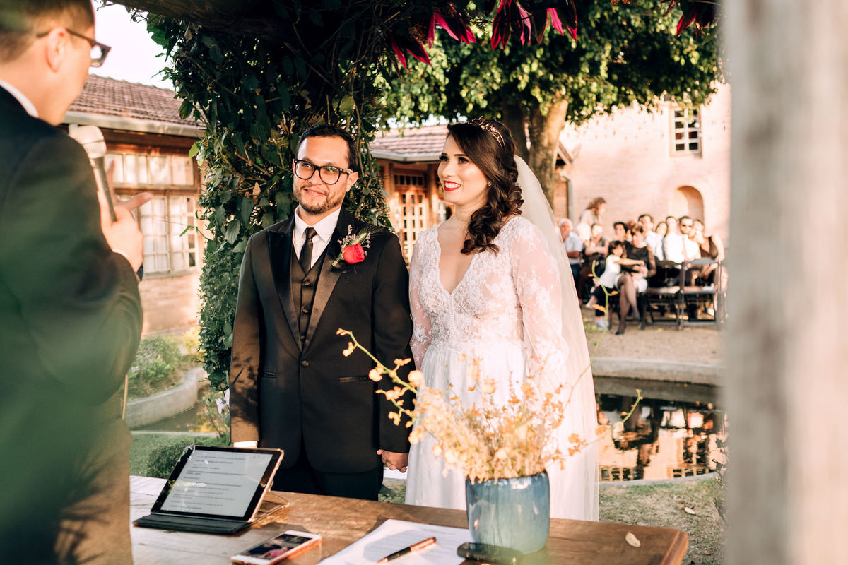 Mini wedding fim de tarde, ao por do sol - Buffet Requinte - Fotografo Anderson Barboza - Taubaté-SP