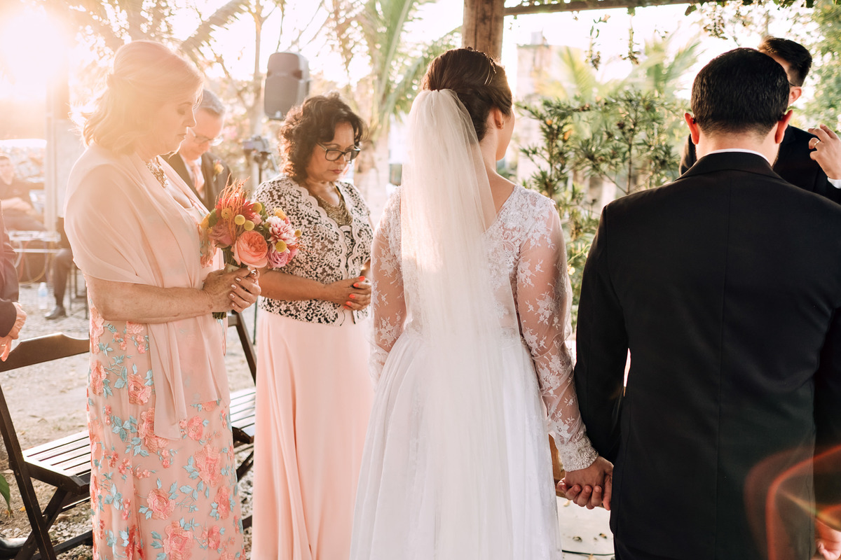 Mini wedding fim de tarde, ao por do sol - Buffet Requinte - Fotografo Anderson Barboza - Taubaté-SP