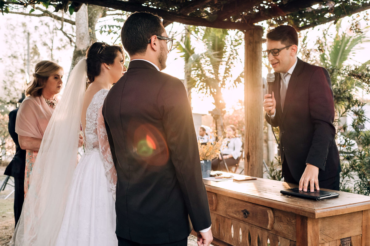 Mini wedding fim de tarde, ao por do sol - Buffet Requinte - Fotografo Anderson Barboza - Taubaté-SP