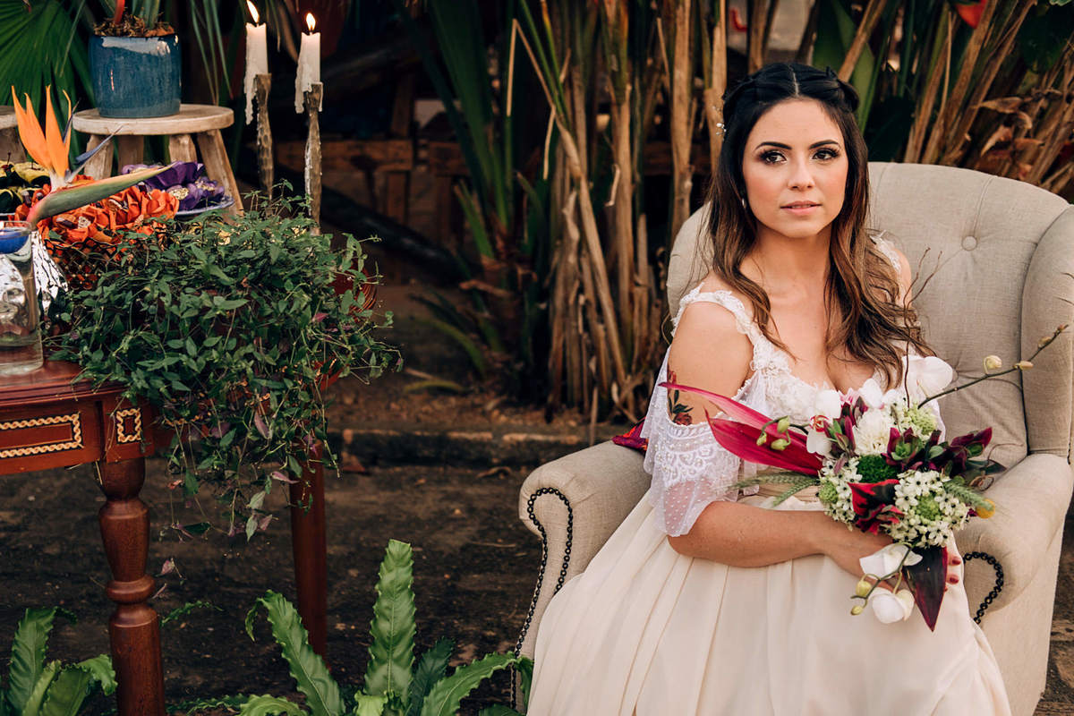 Elopement Wedding - Editorial Boho-Restaurante Alecrim Carla Lamim Rita Martins Anderson Barboza Fotografia Cappuccino Filmes Acontece Feito Nós Léo Chaves Angela Soares Anna Karina Josephine Noivas Las Marias VG Dândis Natalia Graziele Mariana leite