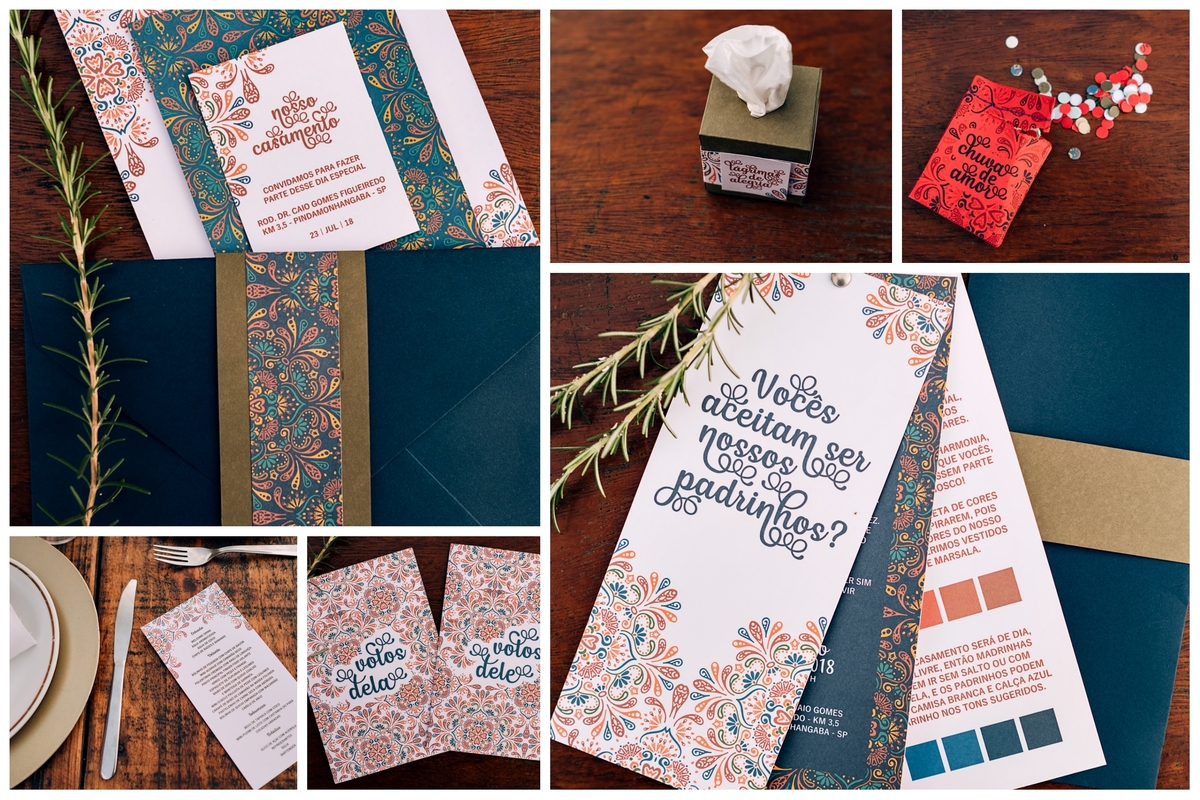Papelaria de casamento Editorial Boho-Restaurante Alecrim Carla Lamim Rita Martins Anderson Barboza Fotografia Cappuccino Filmes Acontece Feito Nós Léo Chaves Angela Soares Anna Karina Josephine Noivas Las Marias VG Dândis Natalia Graziele Mariana leite