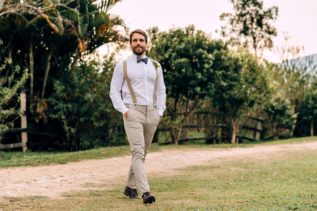 Making of noivo - Editorial Boho-Restaurante Alecrim Carla Lamim Rita Martins Anderson Barboza Fotografia Cappuccino Filmes Acontece Feito Nós Léo Chaves Angela Soares Anna Karina Josephine Noivas Las Marias VG Dândis Natalia Graziele Mariana leite