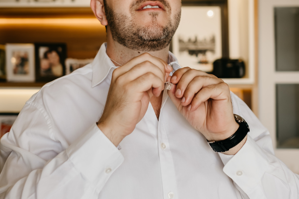 Making of do noivo, casamento intimista, mini wedding de dia, Fotografia Anderson Barboza - Taubaté-SP