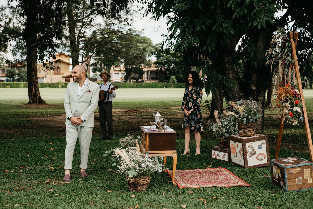 Editorial de Casamento no Campo, estilo Elopement Wedding - Hotel e Golfe Clube dos 500, Fotografia Anderson Barboza - Taubaté-SP