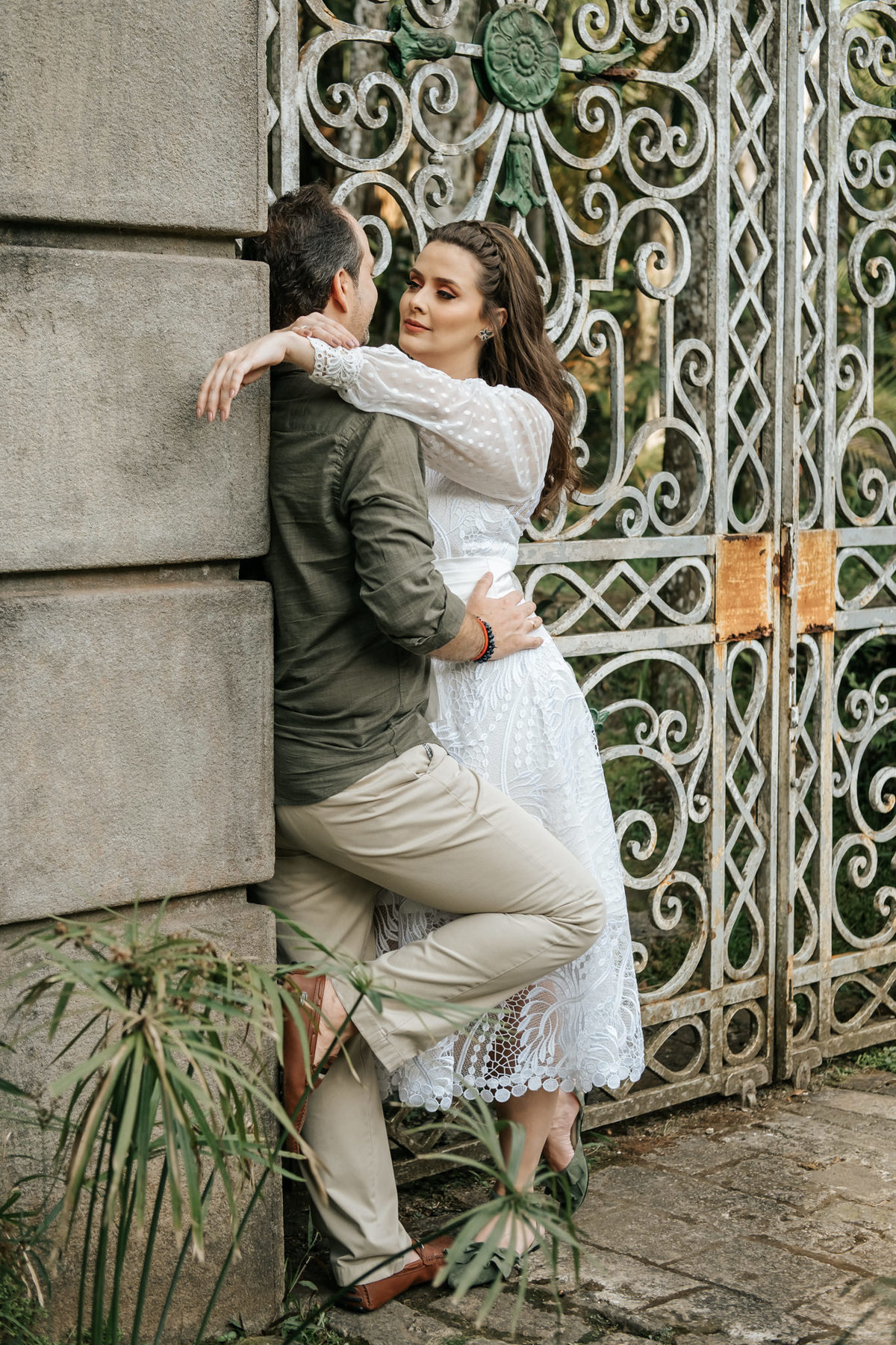 Ensaio de Casal no parque Jardim Botânico em São Paulo