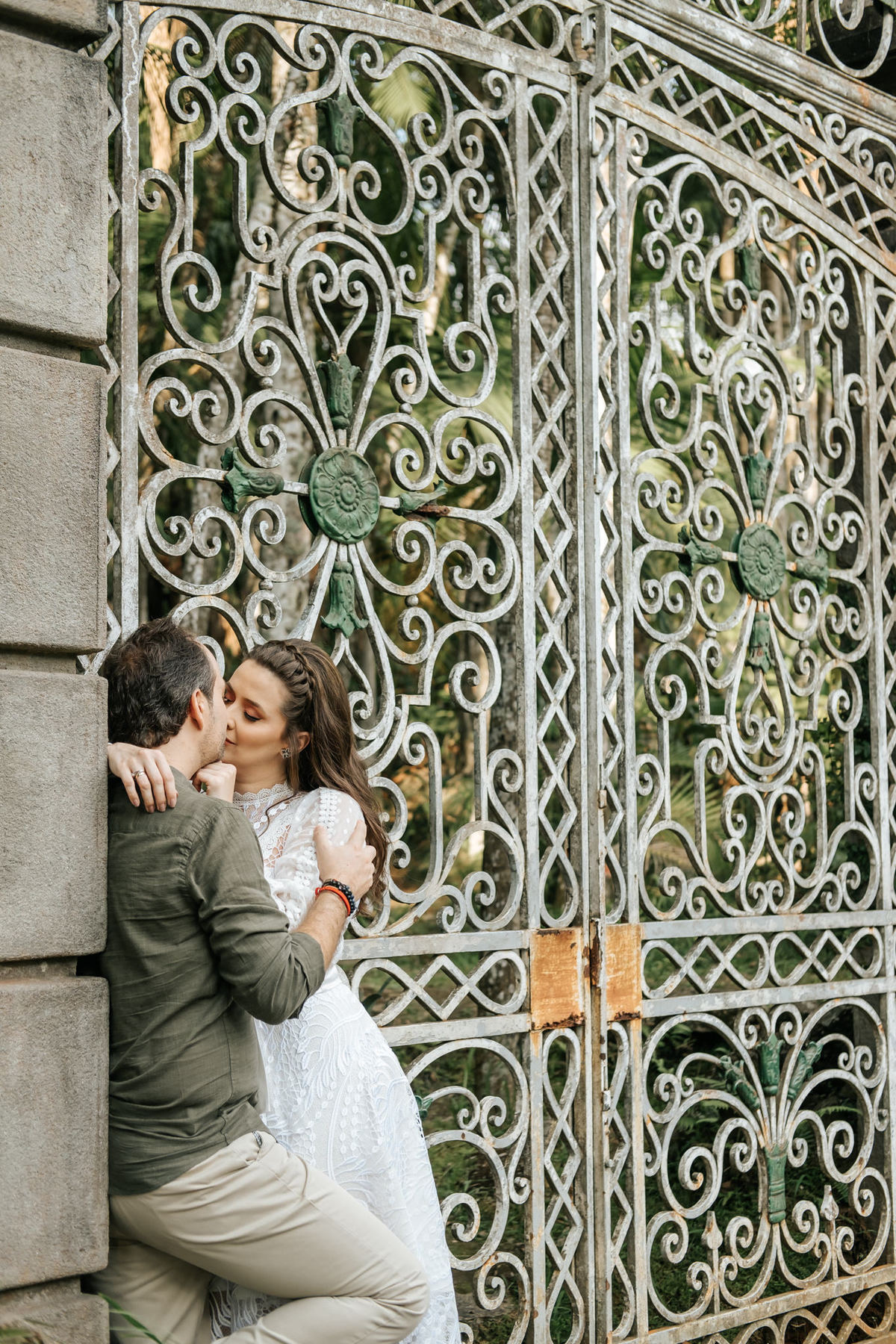 Ensaio de Casal no parque Jardim Botânico em São Paulo