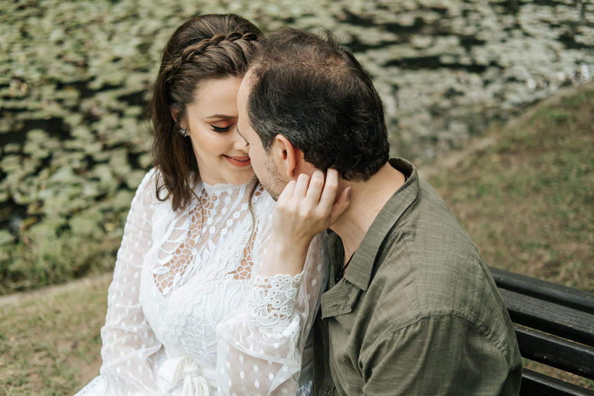 Ensaio de Casal no parque Jardim Botânico em São Paulo