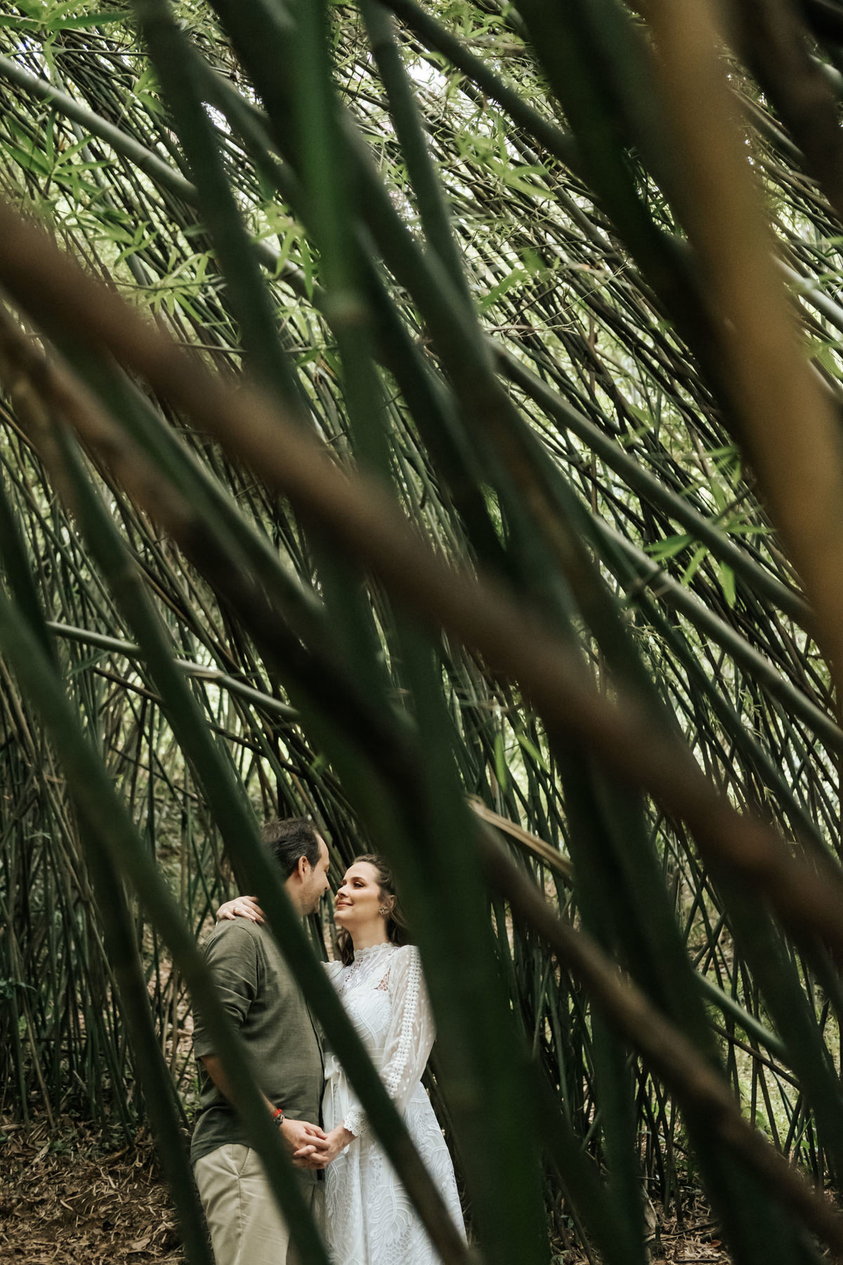 Ensaio de Casal no parque Jardim Botânico em São Paulo
