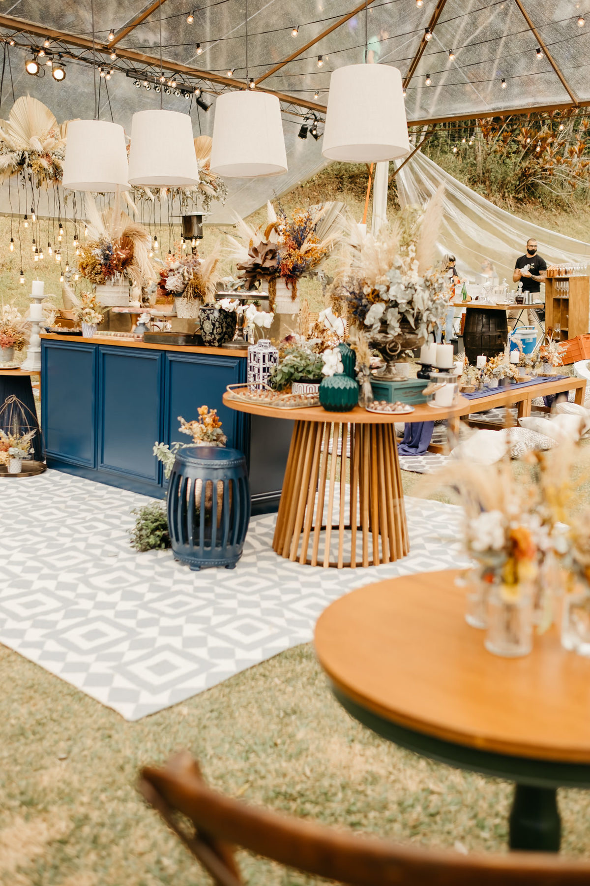 decoração boho , flores desidratadas, flores folhas secas , decoradora Nubia design , fazenda demarchi