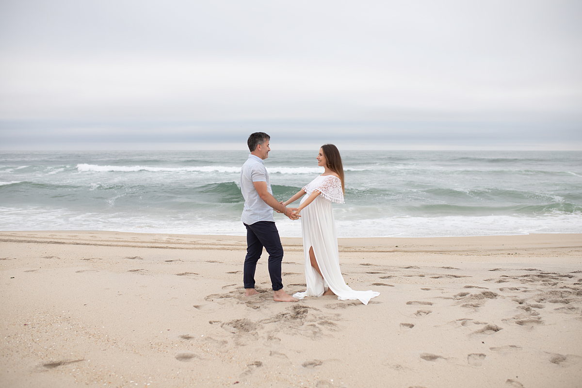 Sessão fotografia de grávida na praia