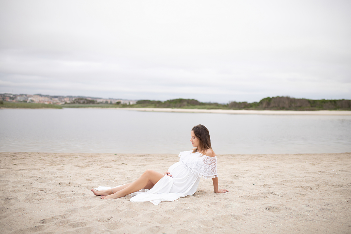 Sessão de gestante praia porto