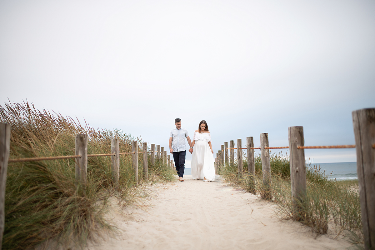 Sessão de grávida na praia