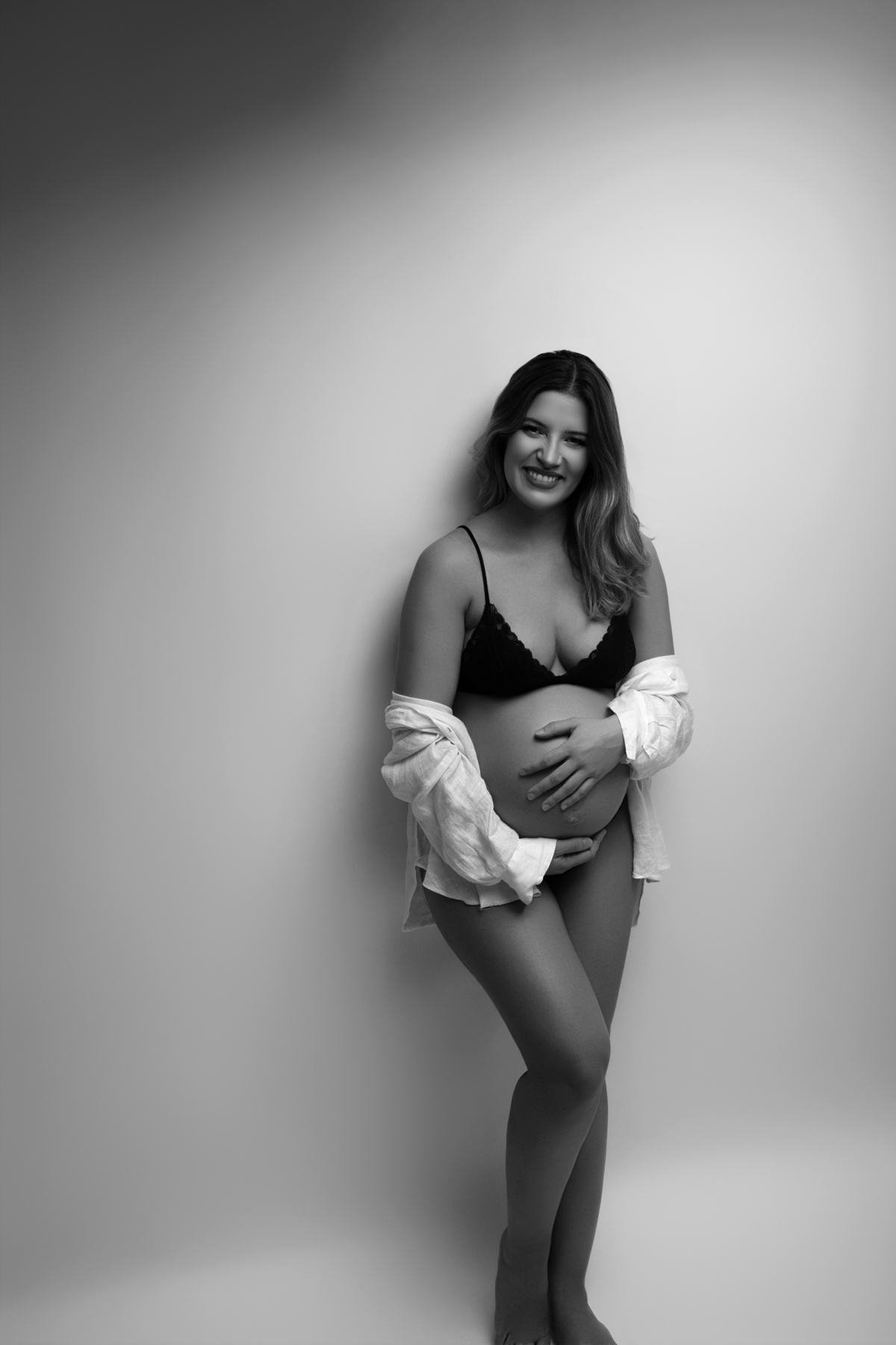 Sessão maternidade estúdio Laura Barbosa fotografia Porto