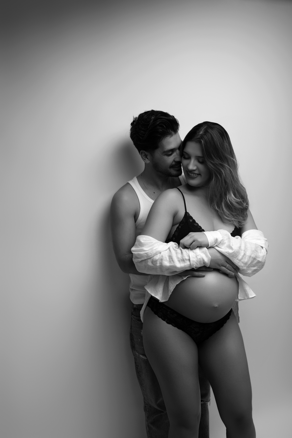 Sessão gestante estúdio Laura Barbosa fotografia Gondomar