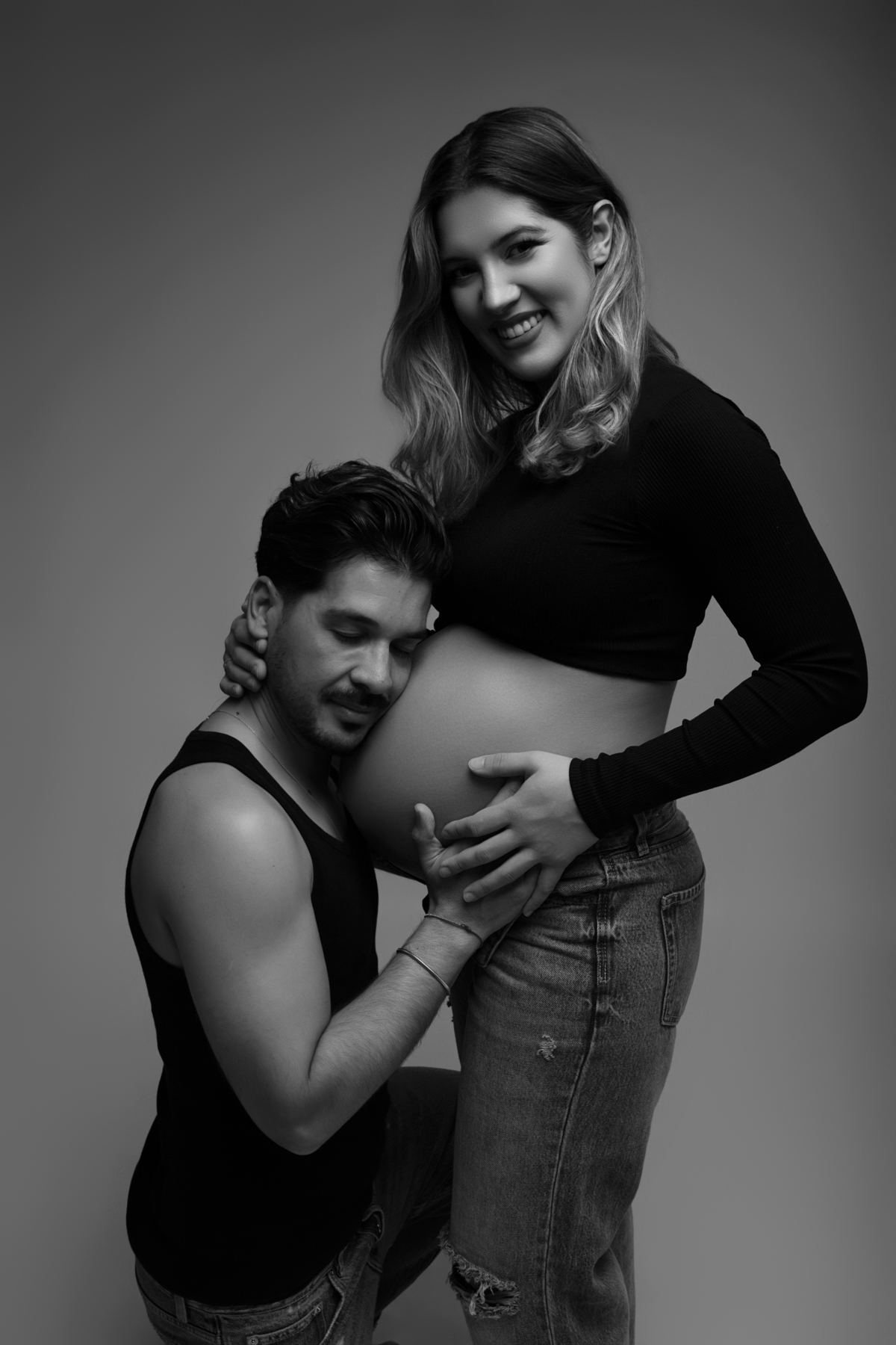 Sessão maternidade estúdio Laura Barbosa fotografia Porto