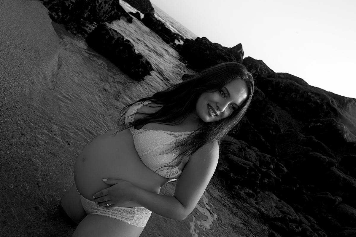 Sessão fotografia de grávida PRAIA