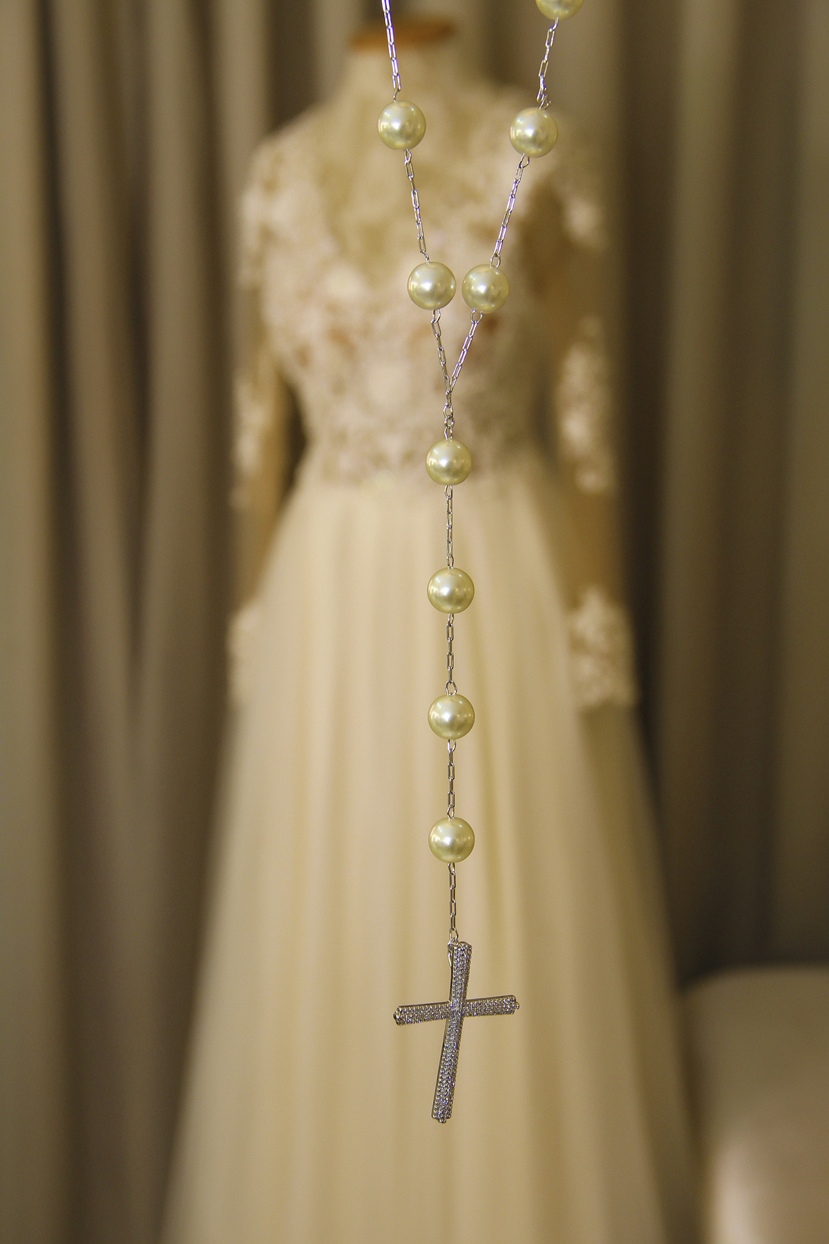 #fé e vestido da noiva