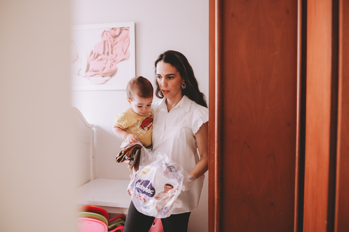 a mãe correndo pra começarmos