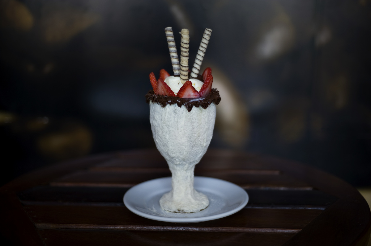 Branco igual a neve, mas é chocolate