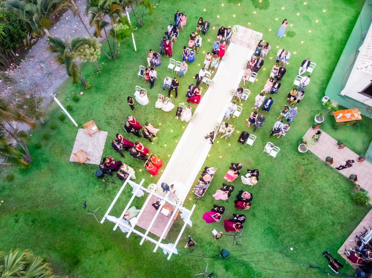 drone no casamento 