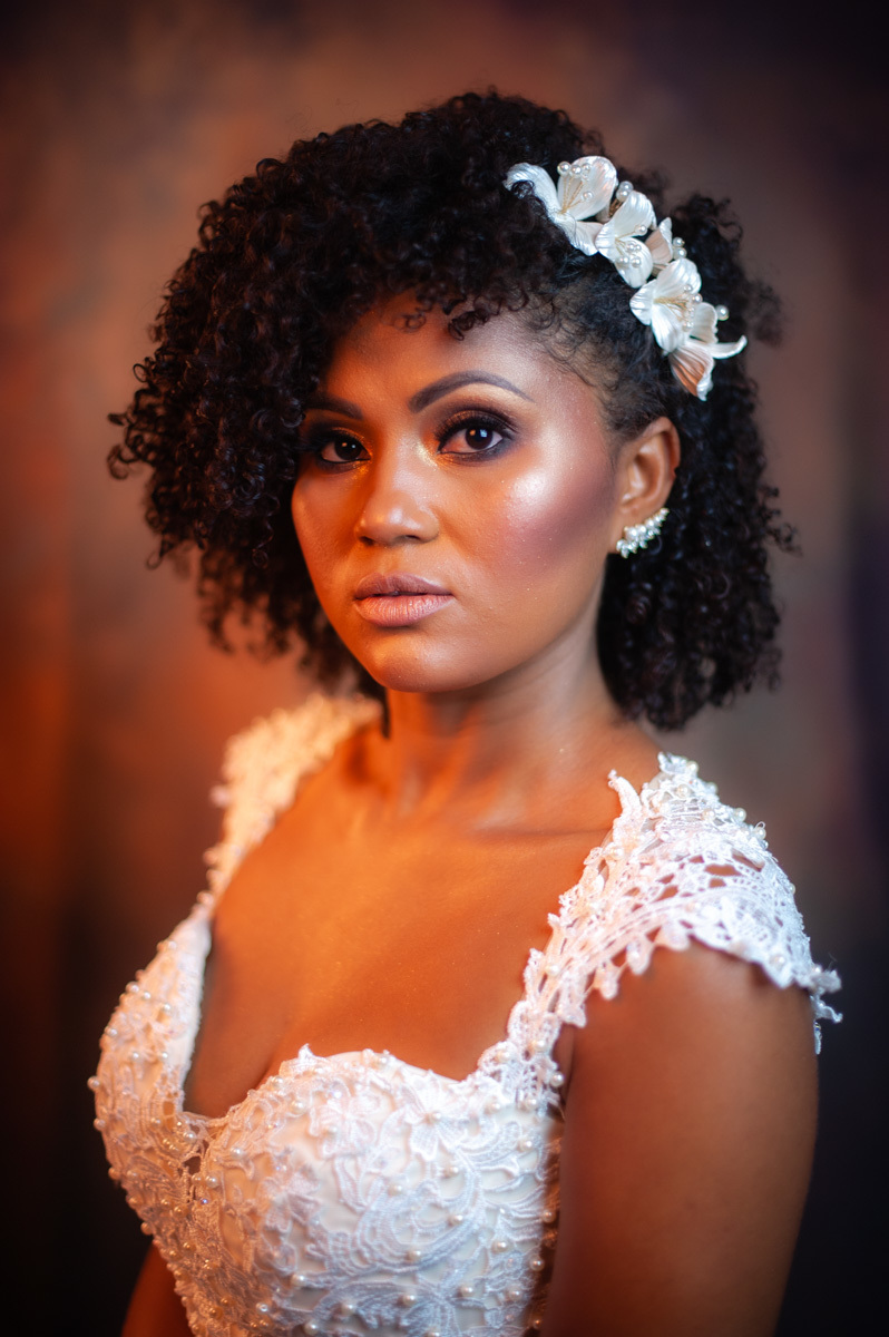noiva - retrato de noiva - noiva negra - noiva linda - studio fotogrfico - studio em brasilia 