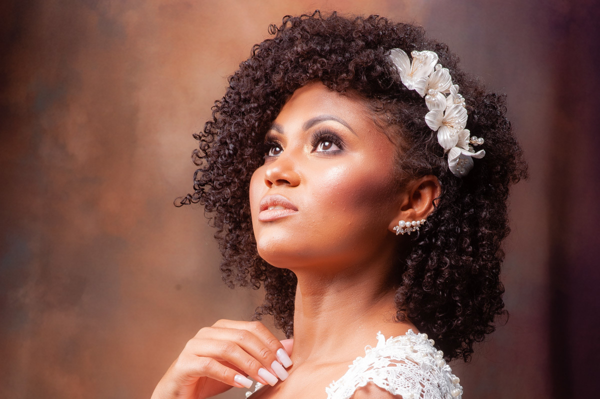 noiva - retrato de noiva - noiva negra - noiva linda - studio fotogrfico - studio em brasilia 