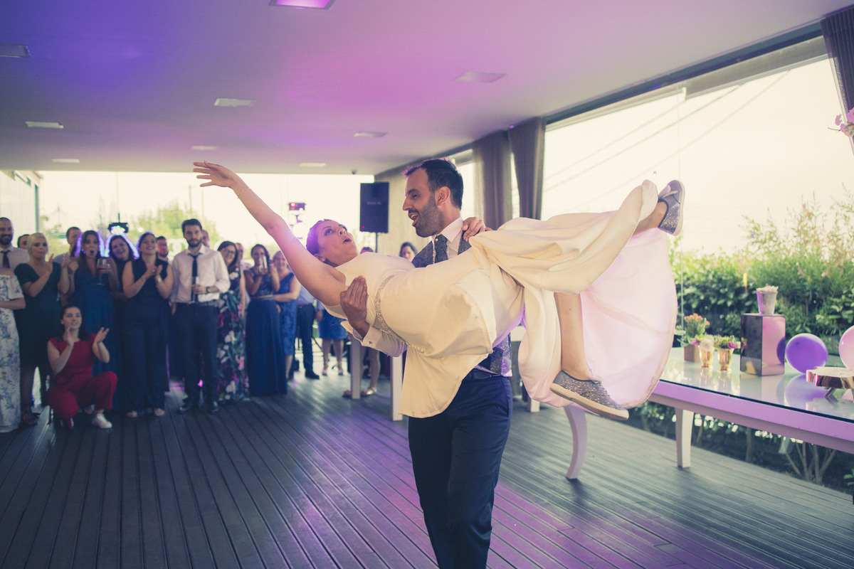 Casal e amigos na Quinta do Outeiro