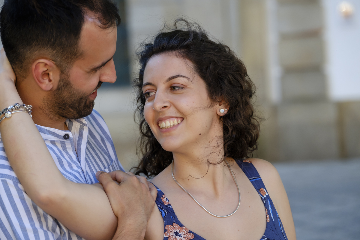 Casal apaixonado em Viseu