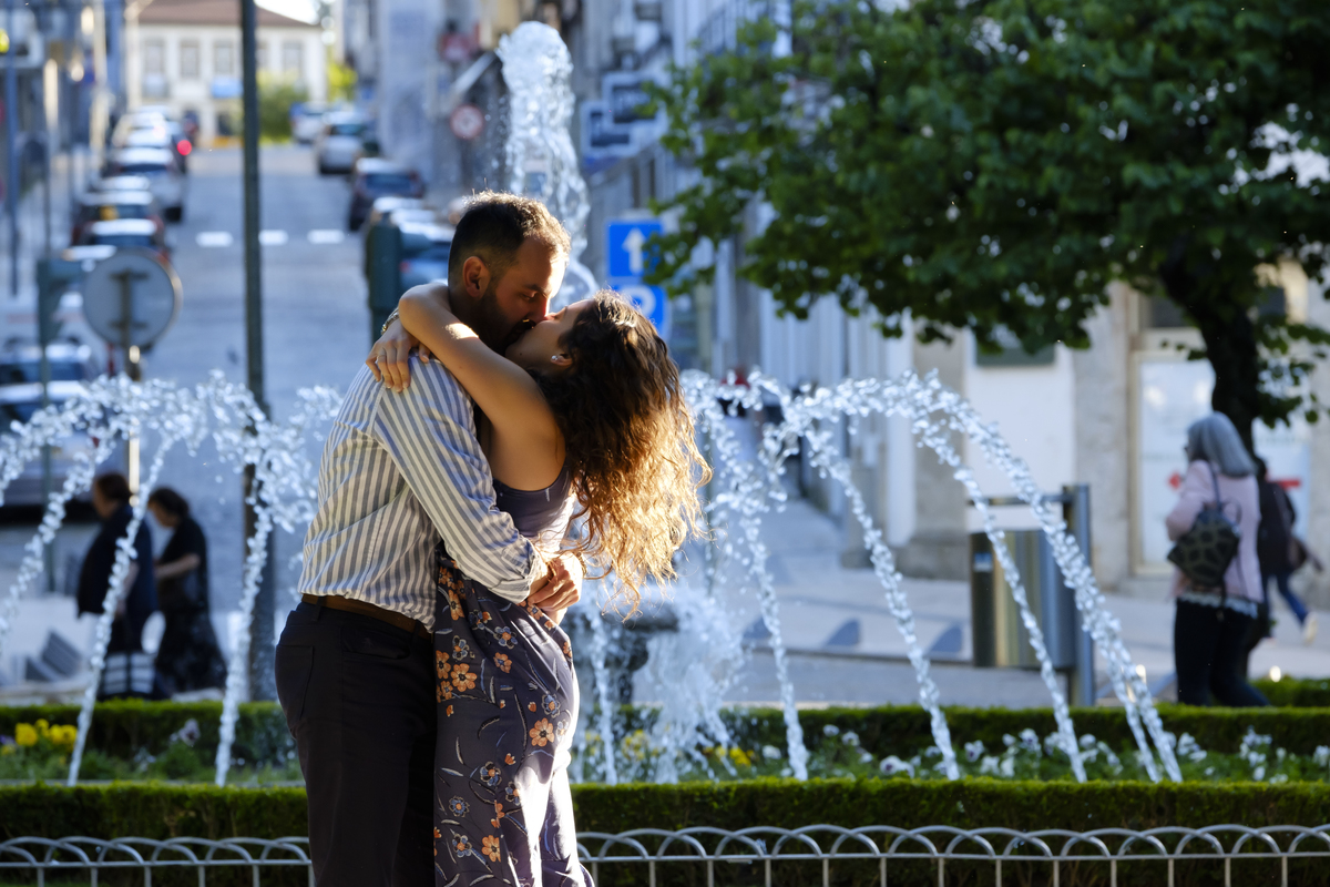 Casal apaixonado em Viseu