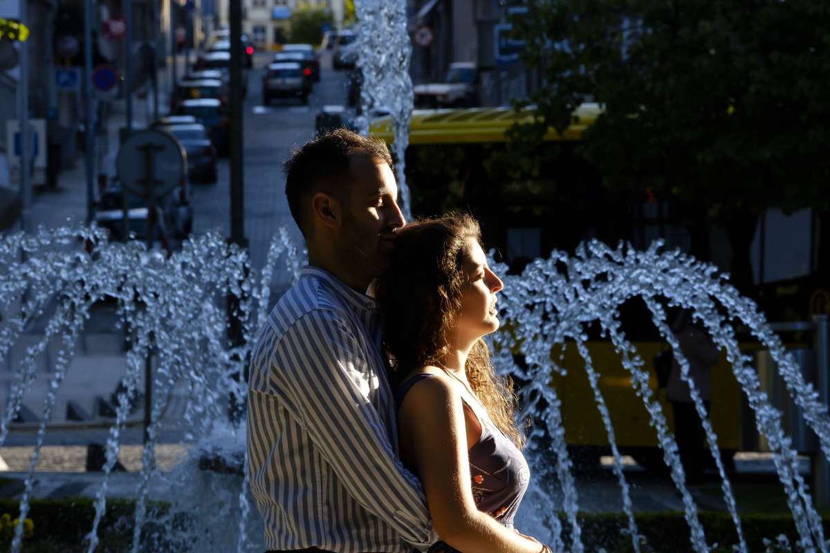 Casal apaixonado em Viseu