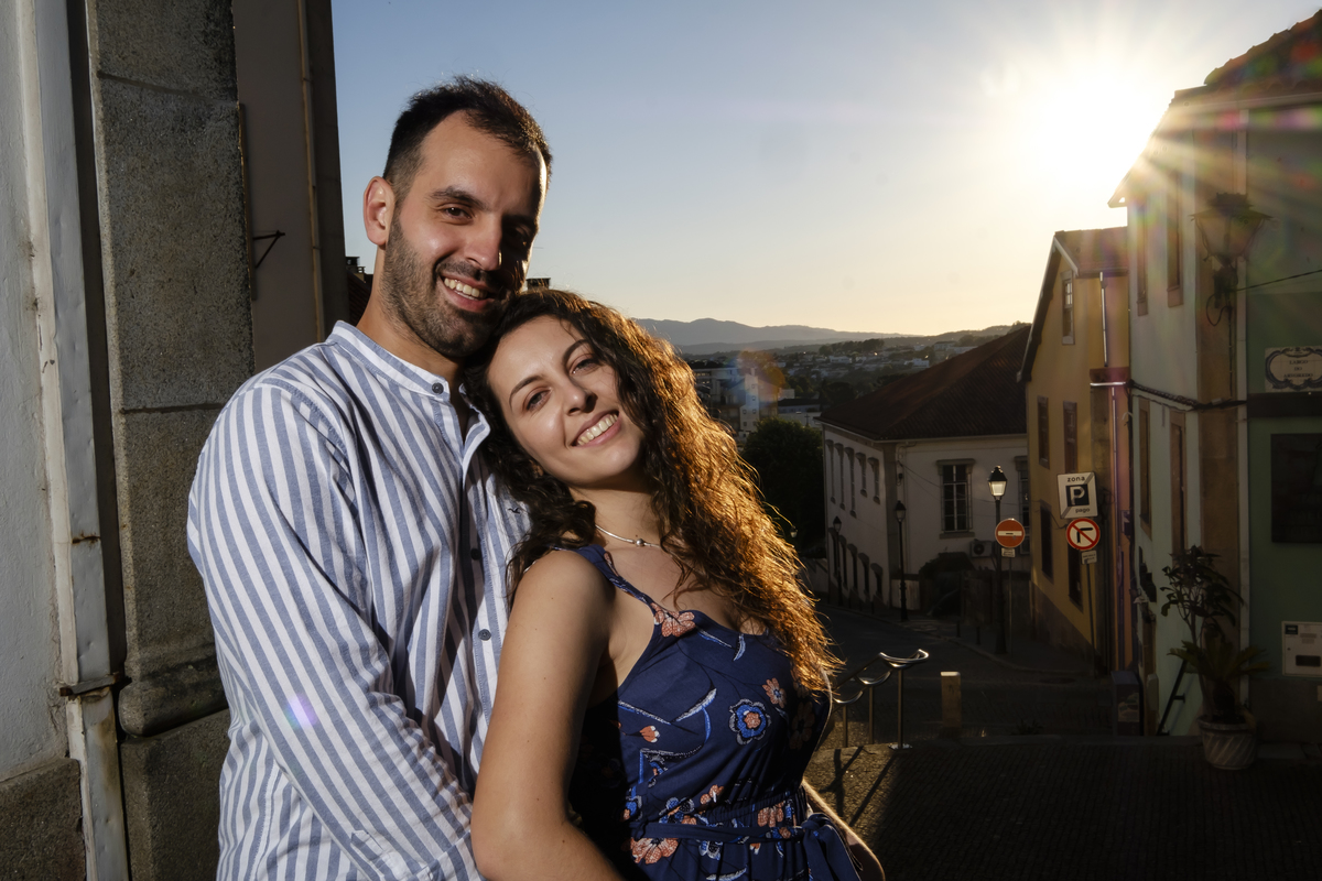 Casal apaixonado em Viseu