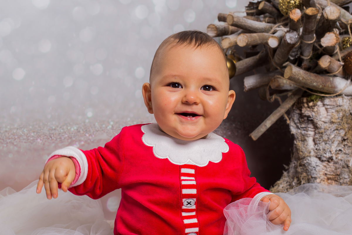 Sessão Fotográfica de Natal com bebé