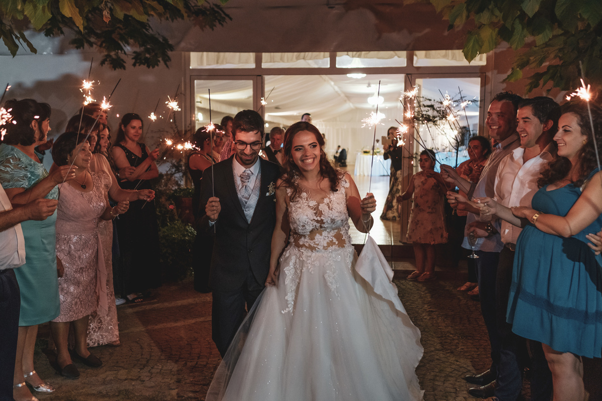 Inicio do corte de bolo