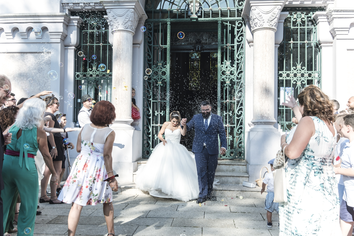 Saída da Capela de Nossa Senhora de La-Salette 