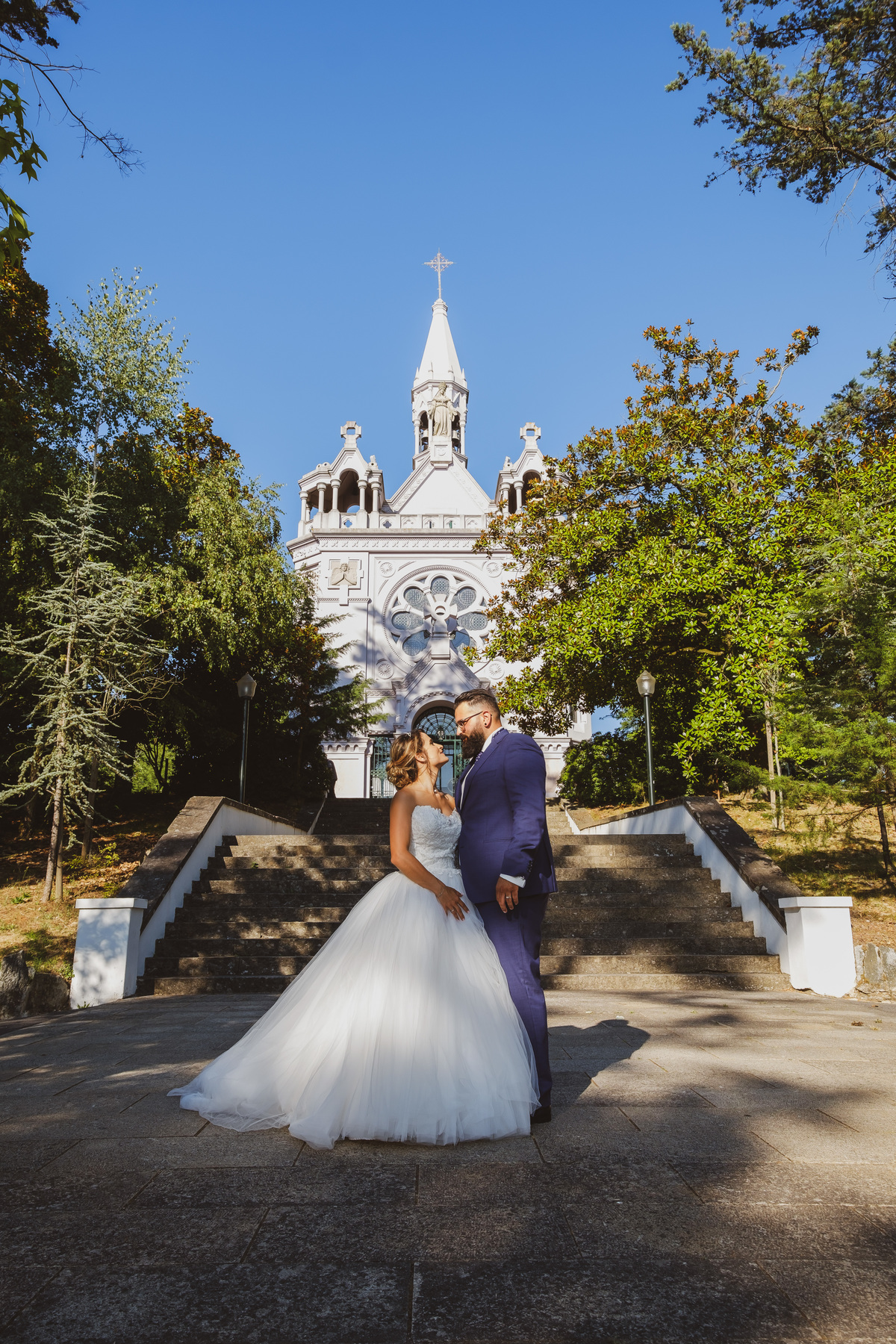 Valerie & José na Capela de Nossa Senhora de La-Salette 