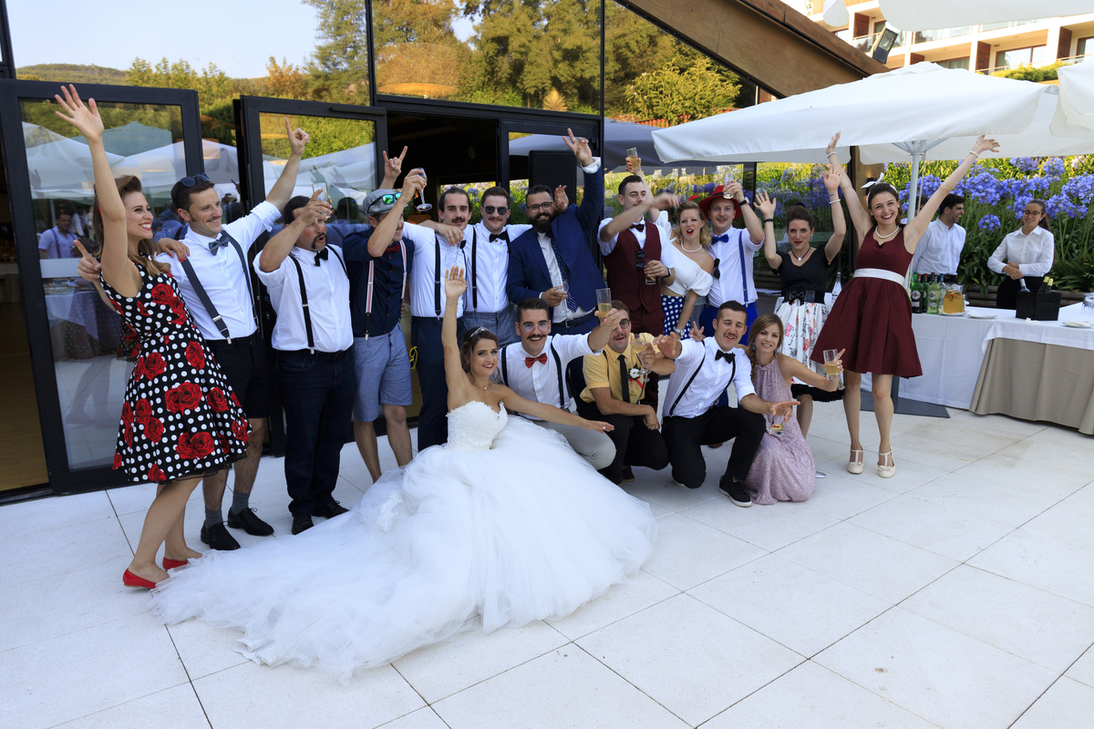 Amigos e familia na Quinta do Caima