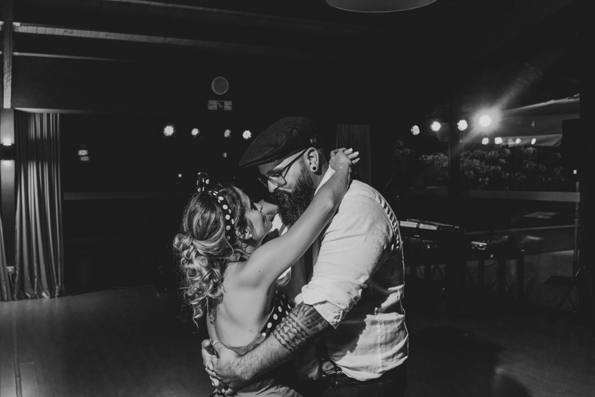 Valerei & José a dançar fotografia a preto e branco