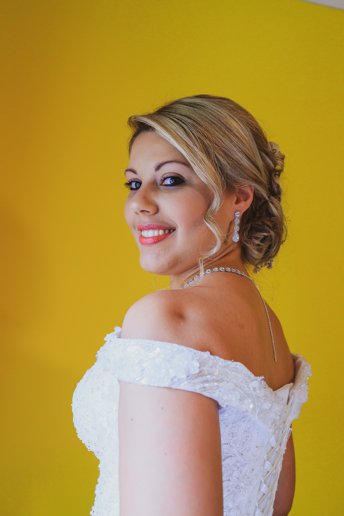 Noiva Andreia a sentir-se deslumbrante