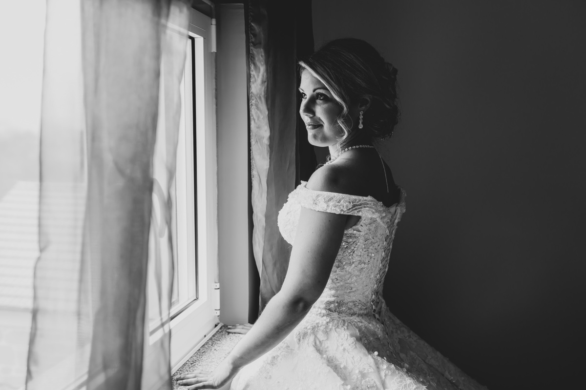 Noiva Andreia à janela