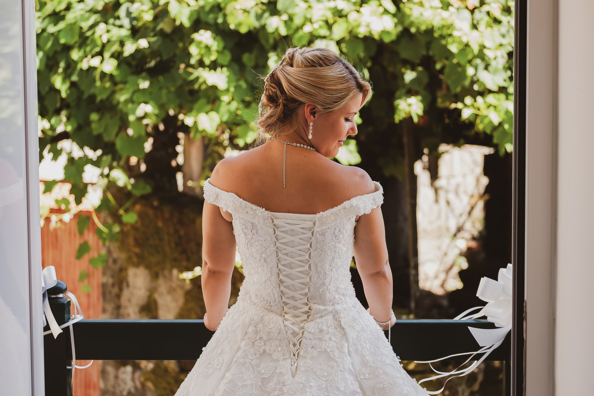 Noiva Andreia na varanda 