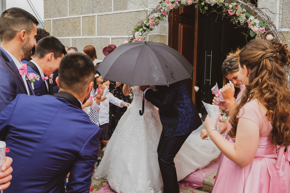 Convidados a atirar arroz 