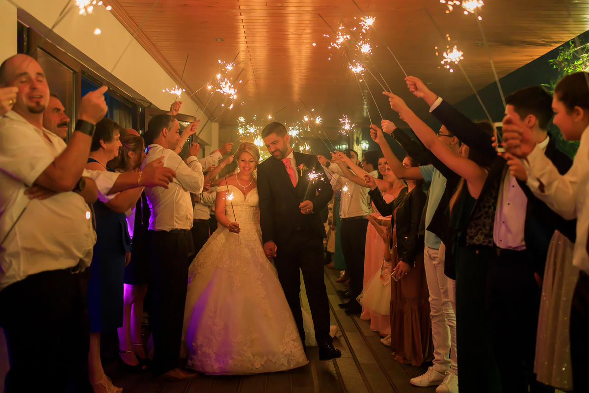 Andreia & Joel a irem para o corte do bolo