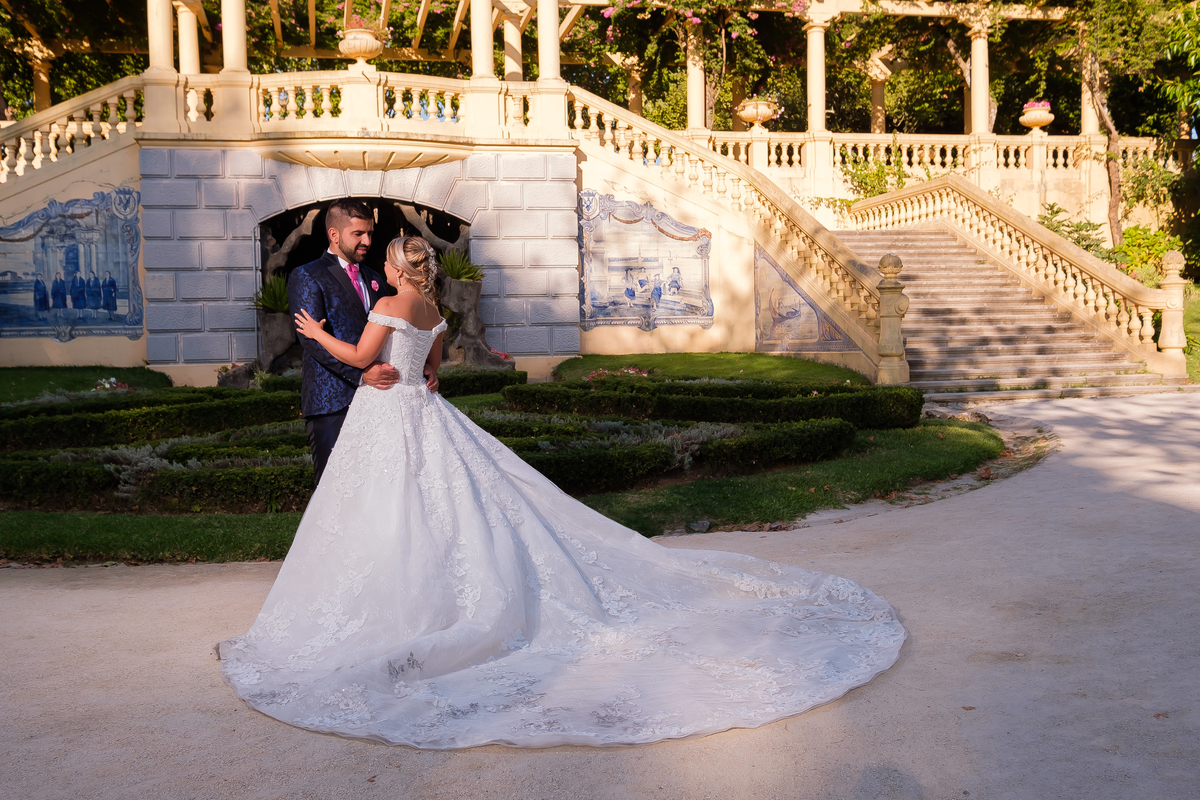 Andreia & Joel nos jardins em Aveiro