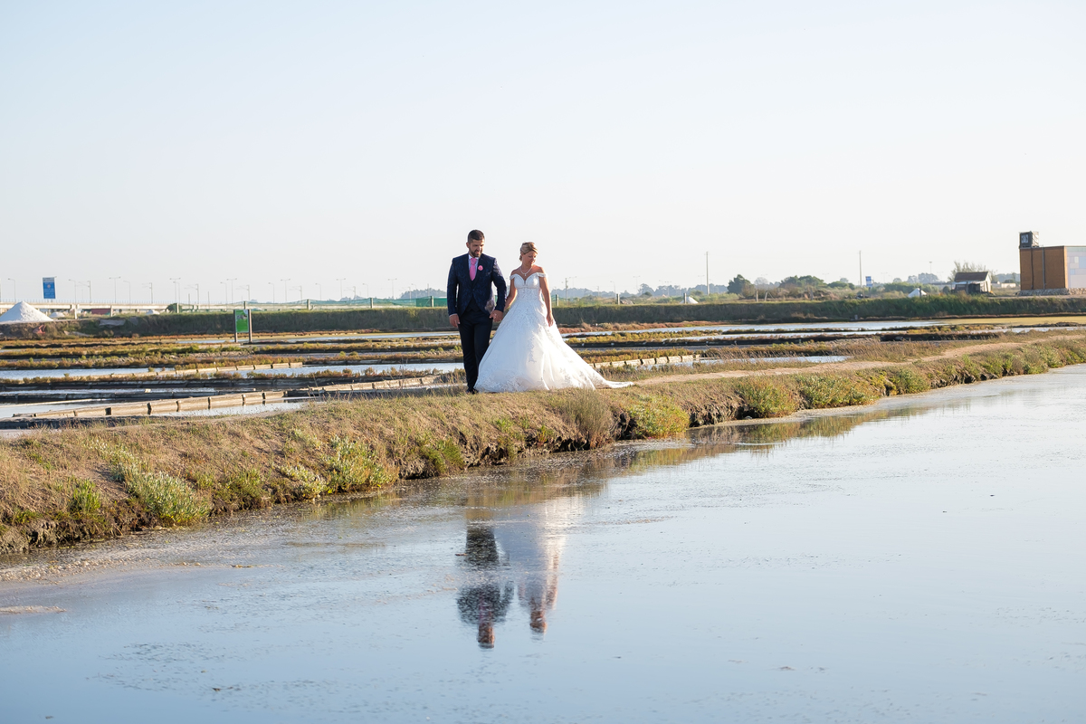 Andreia & Joel nas salinas em Aveiro