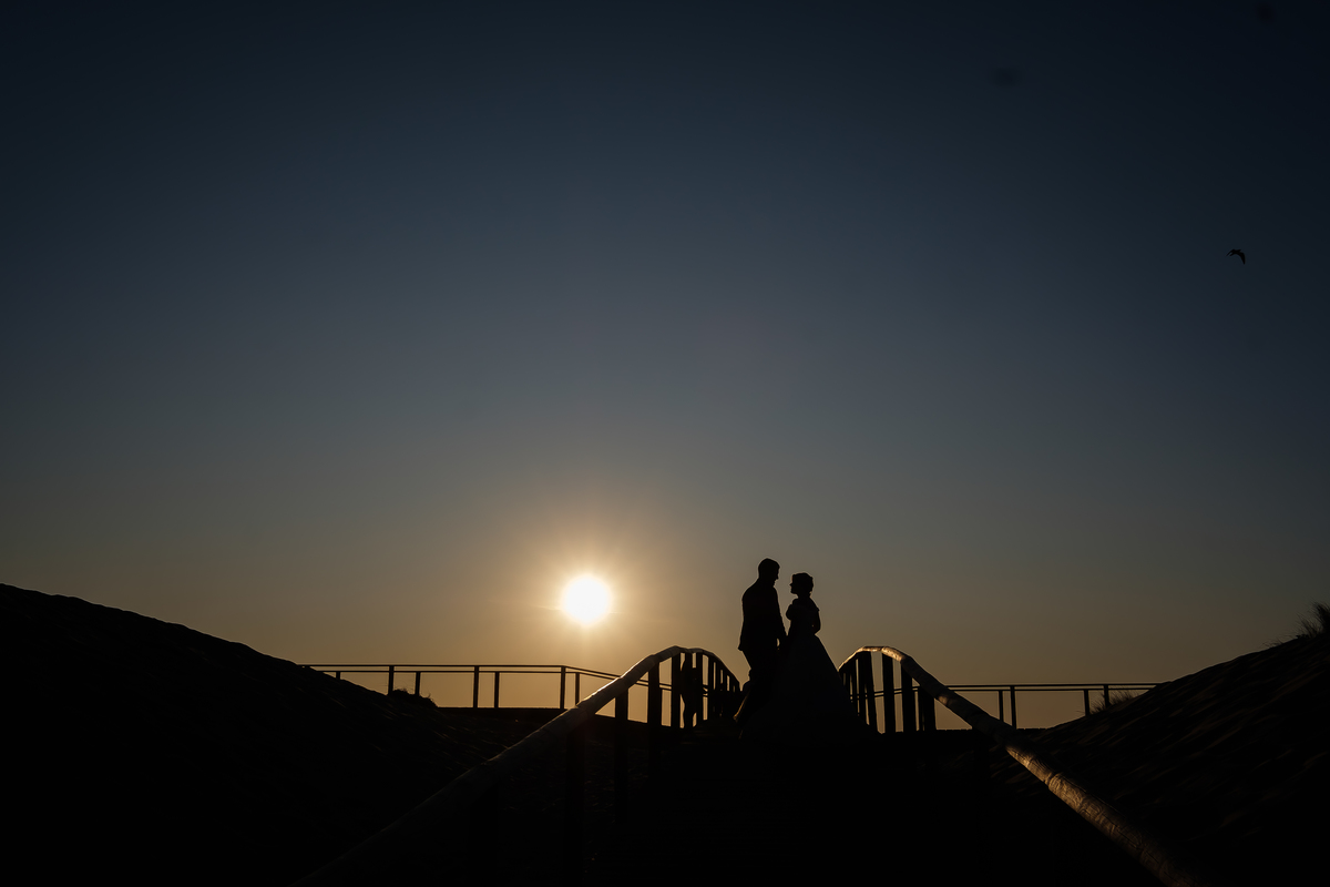 Andreia & Joel no pôr-do-sol