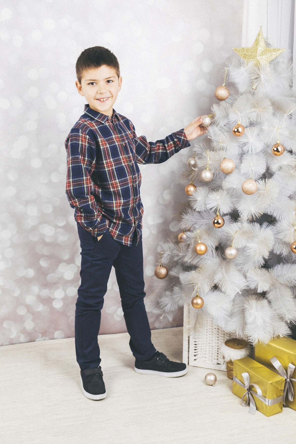 Francisco na árvore de natal