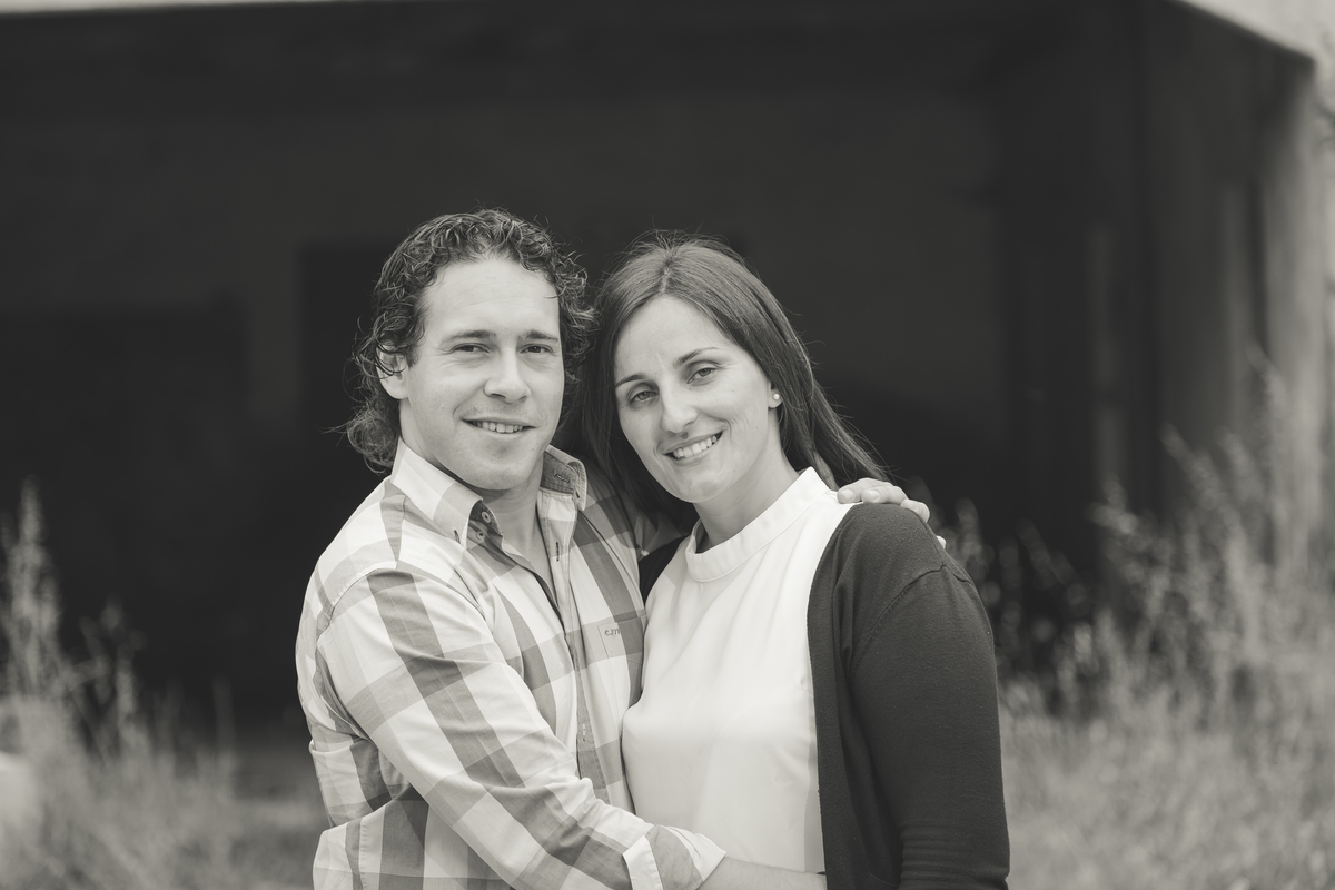 Sessão fotográfica com fotografia a preto e branco