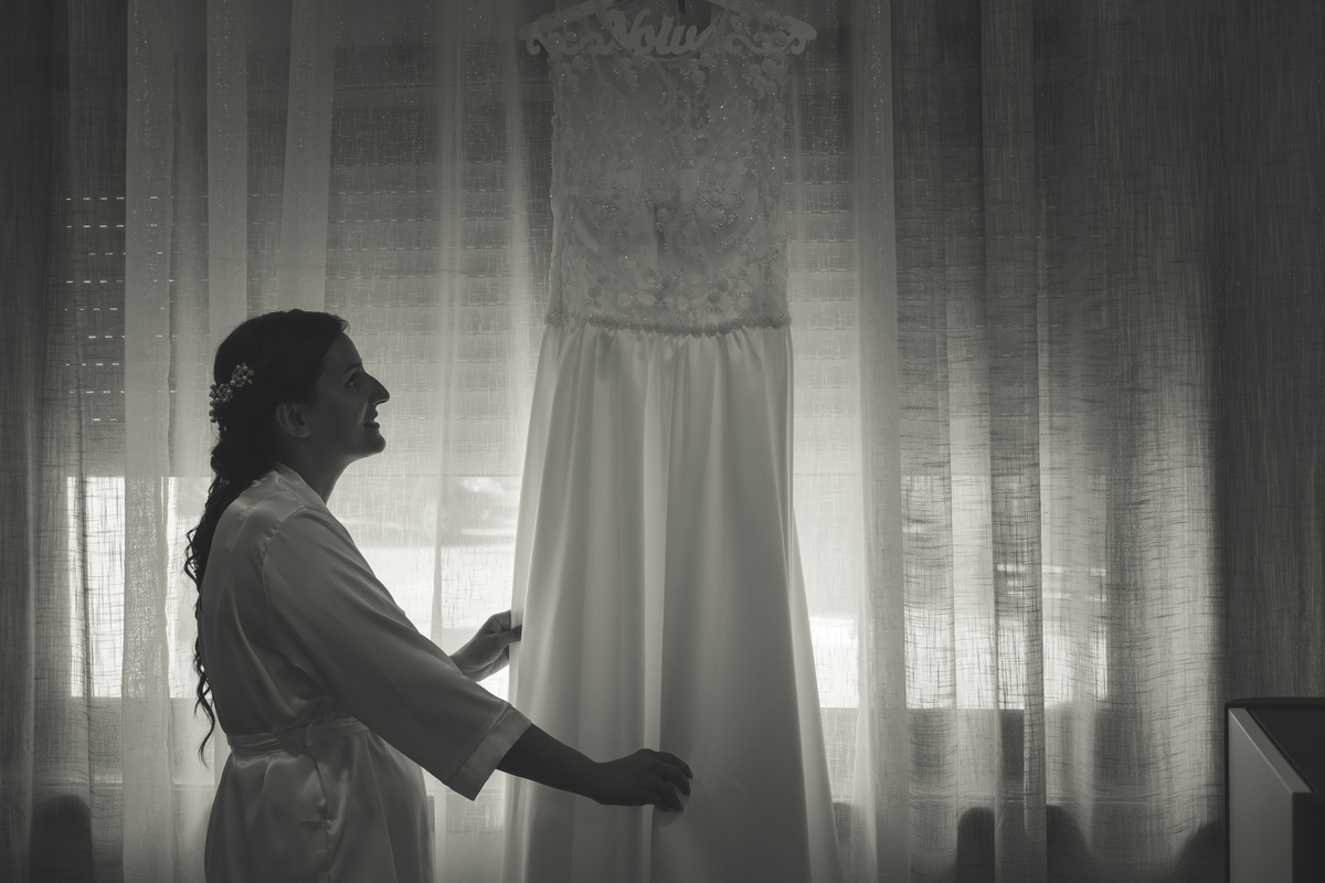 Noiva com o vestido