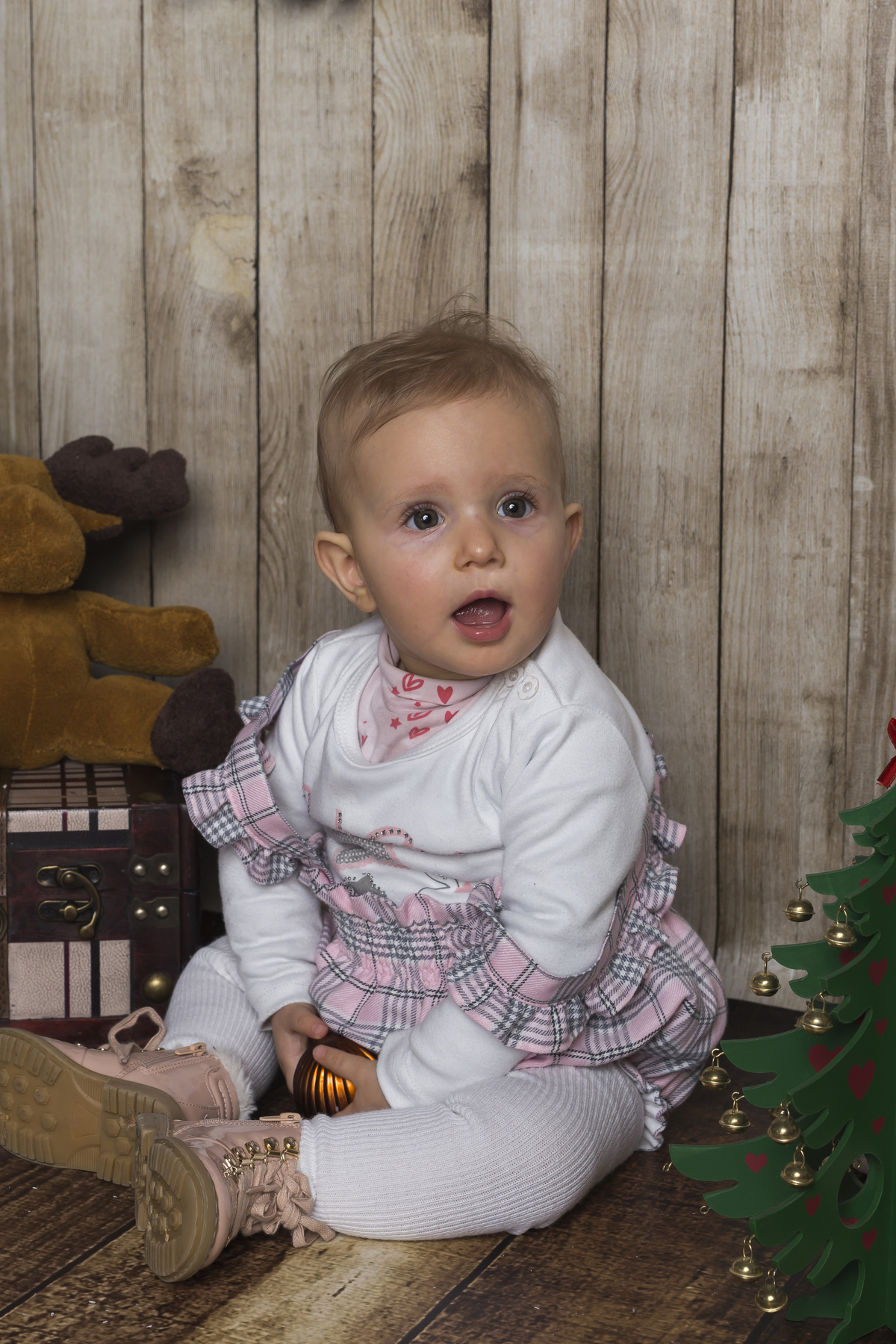 Rita na sessão de natal